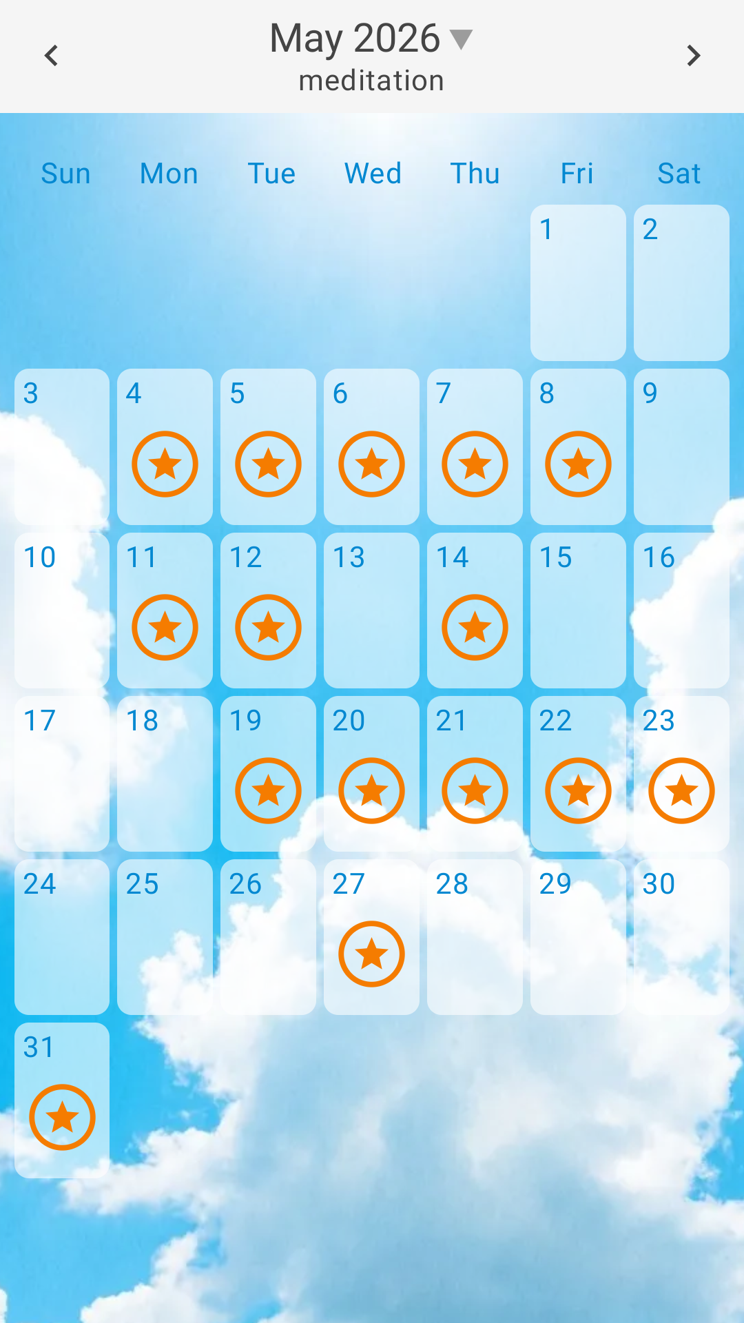 SimpleStamp Background BlueSky